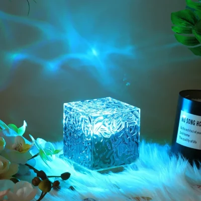Ocean Water Ripples Lamp | 16 Colors Rotating Nightlight
